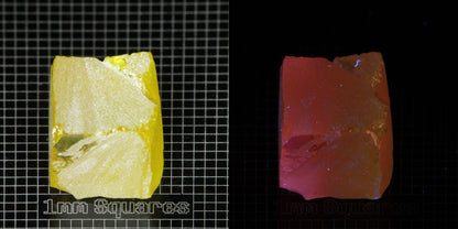 Ce/Nd YAG Block (Salmon Glow) rough for gem cutting