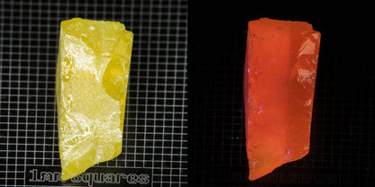 Ce/Nd YAG Block (Salmon Glow) rough for gem cutting