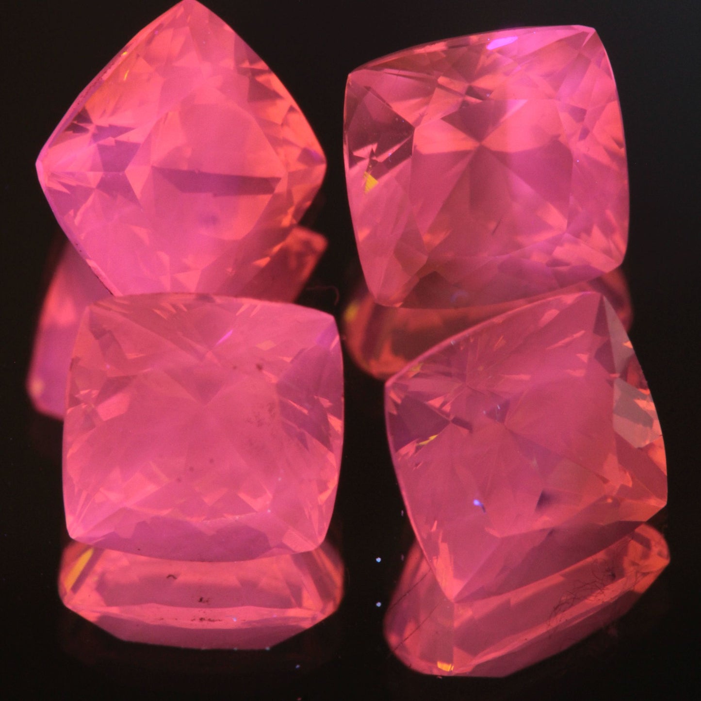 Golden Laser Garnet Faceted Stones, Ce+Nd YAG