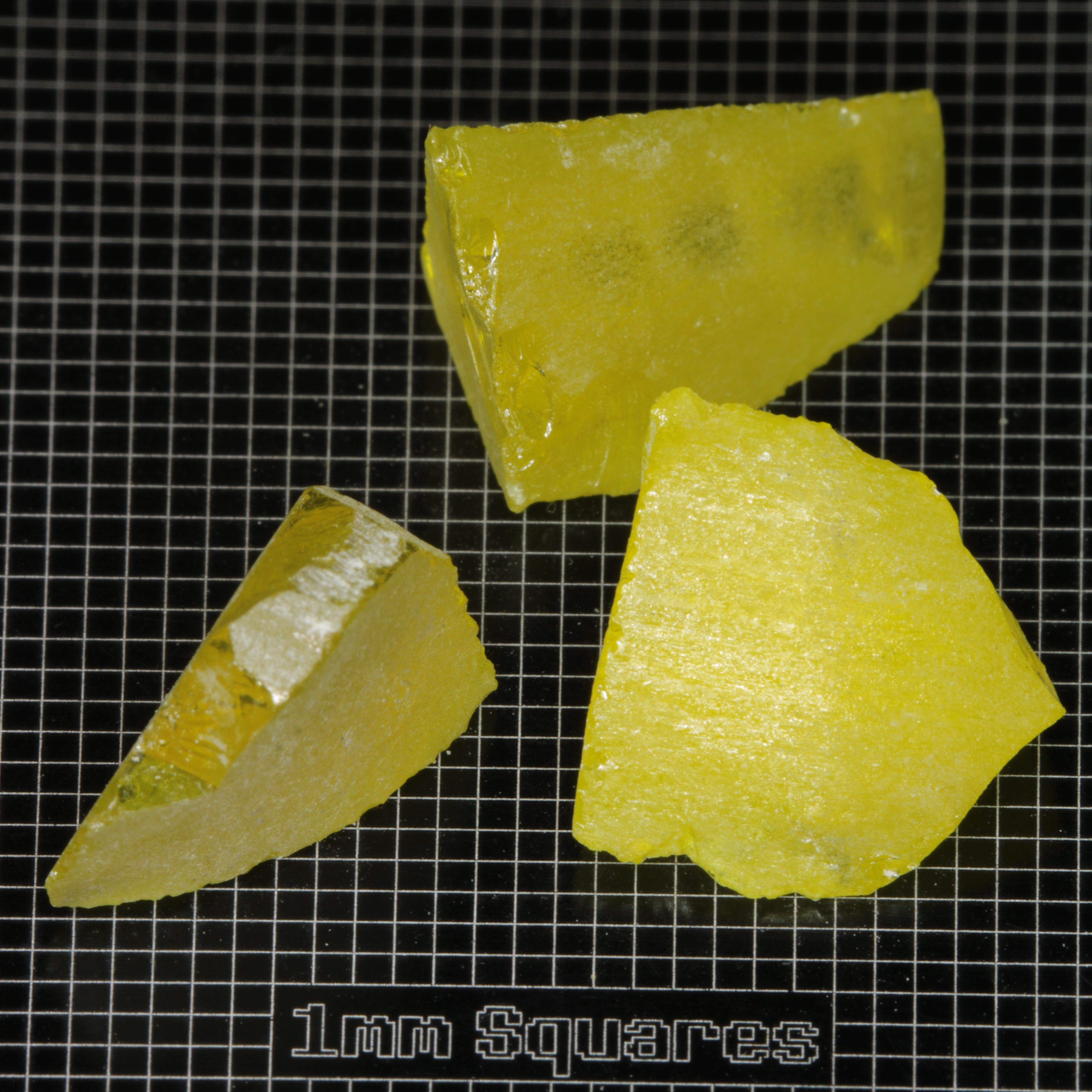 Golden Laser Garnet Facet Rough, Ce+Nd YAG