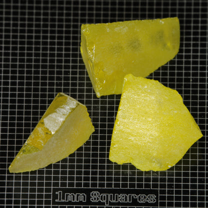 Golden Laser Garnet Facet Rough, Ce+Nd YAG