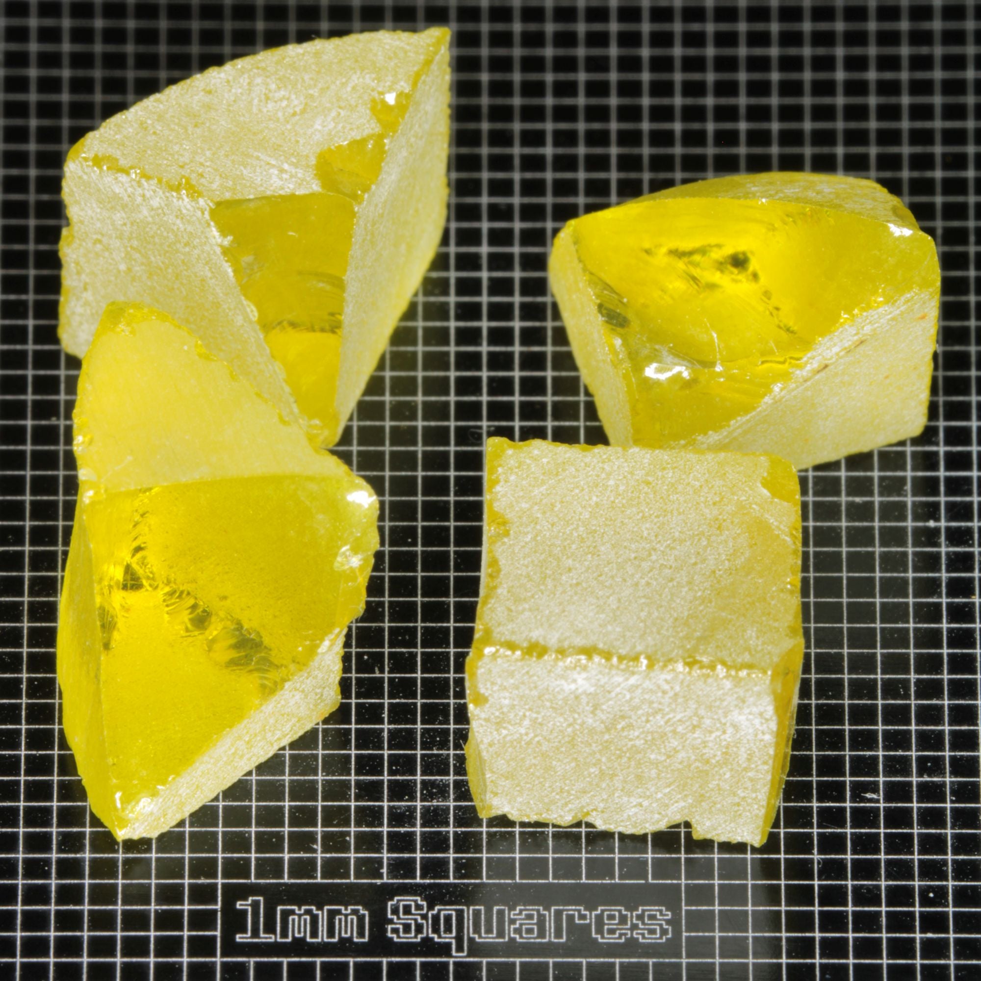 Golden Laser Garnet Facet Rough, Ce+Nd YAG