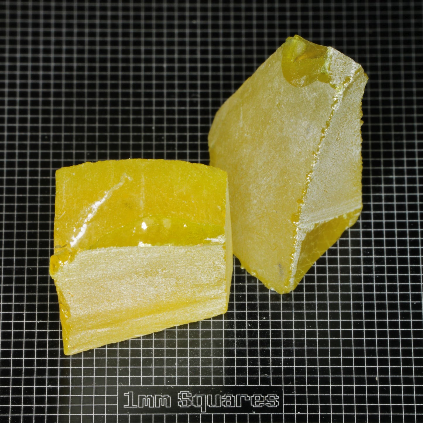 Golden Laser Garnet Facet Rough, Ce+Nd YAG