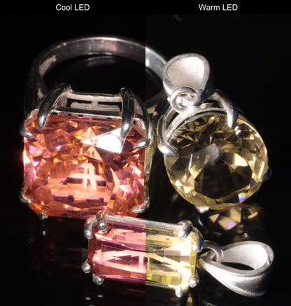 Erbium Laser Garnet Jewelry in Sterling Silver (YAG:Er Pendants and Earrings)