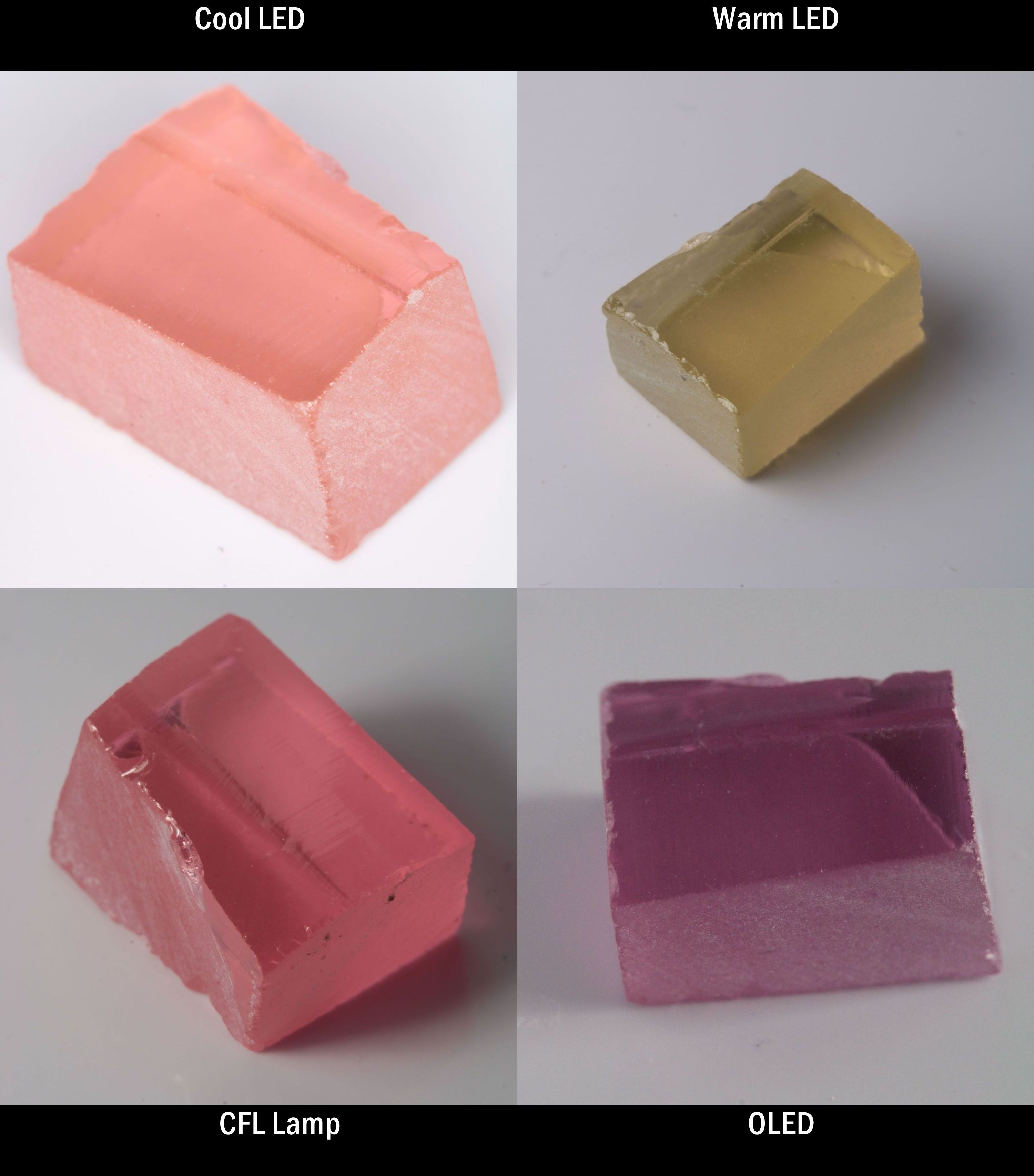 YAG:Er Block Rough for cutting color change gems