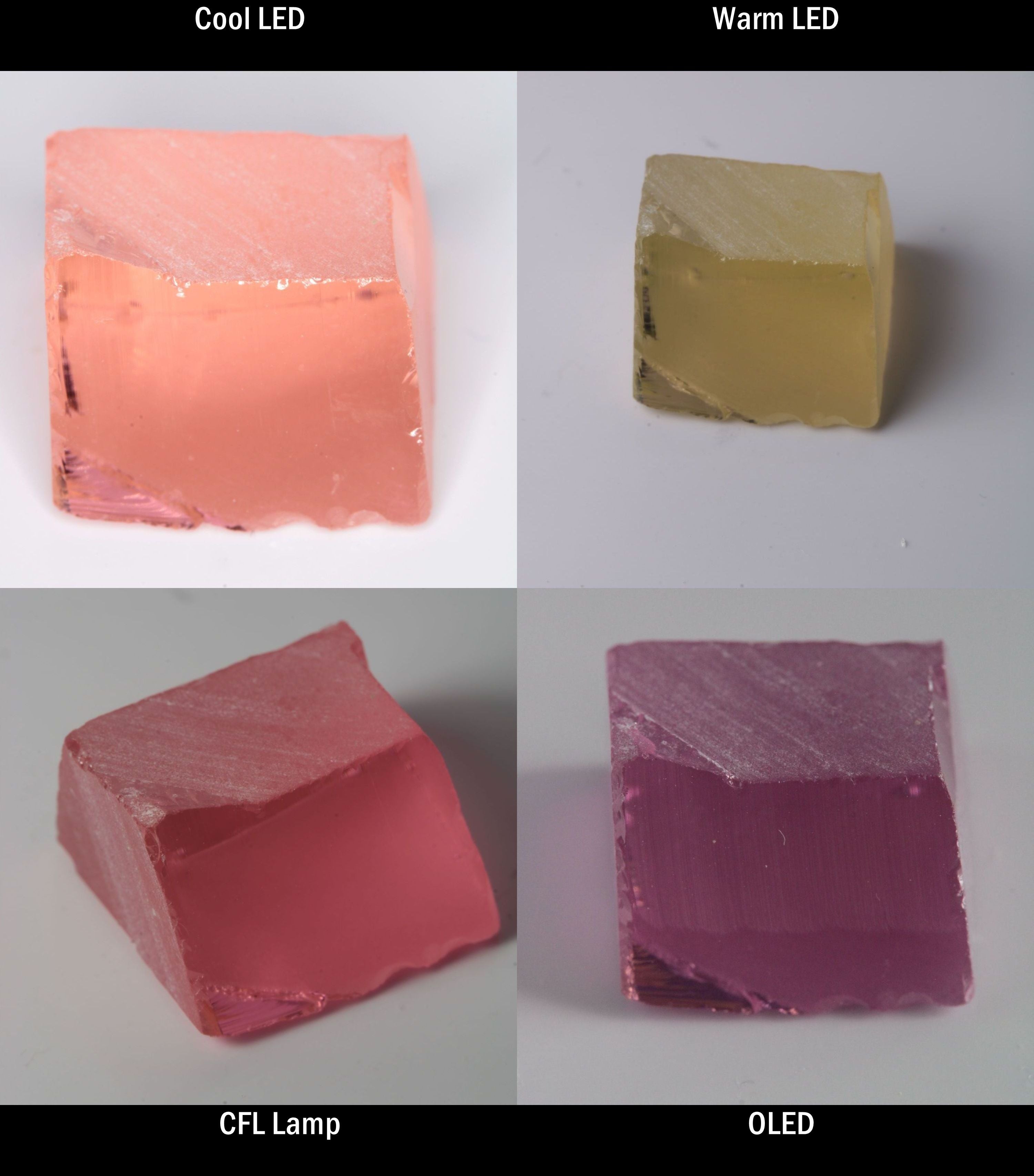 YAG:Er Block Rough for cutting color change gems