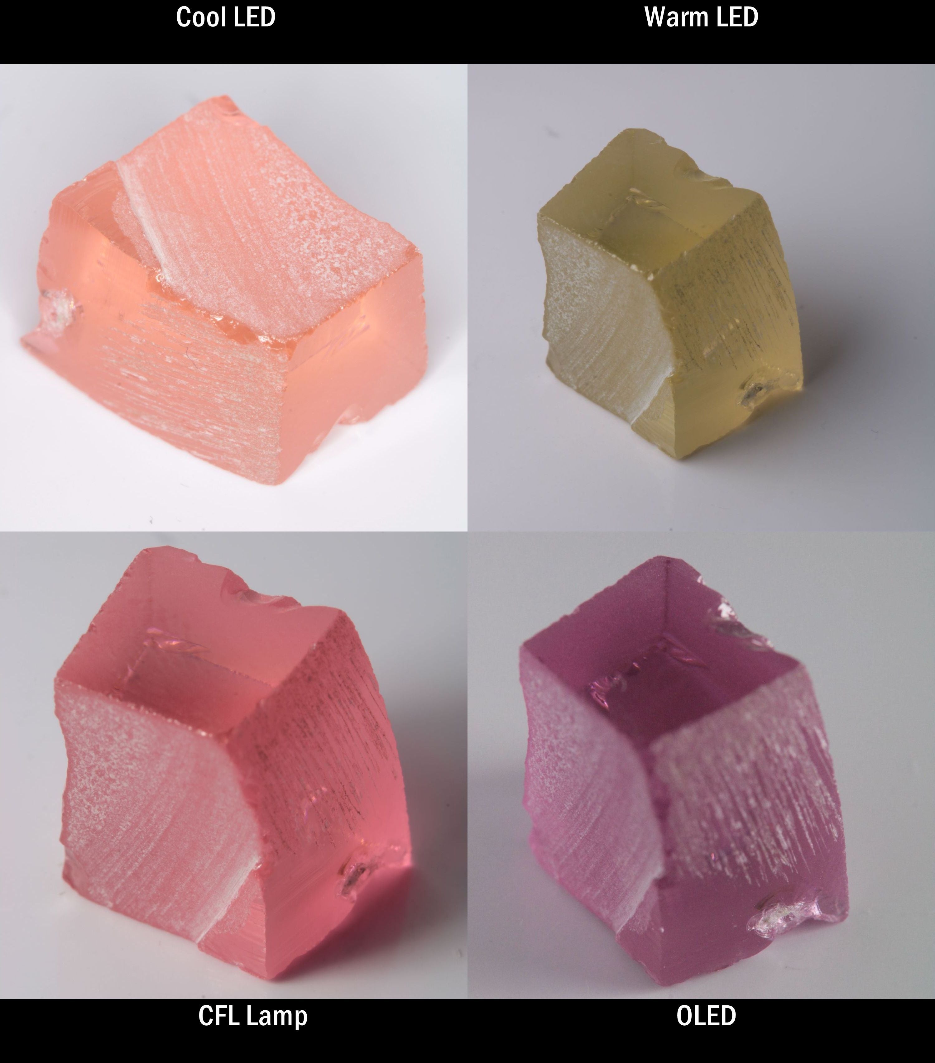 YAG:Er Block Rough for cutting color change gems
