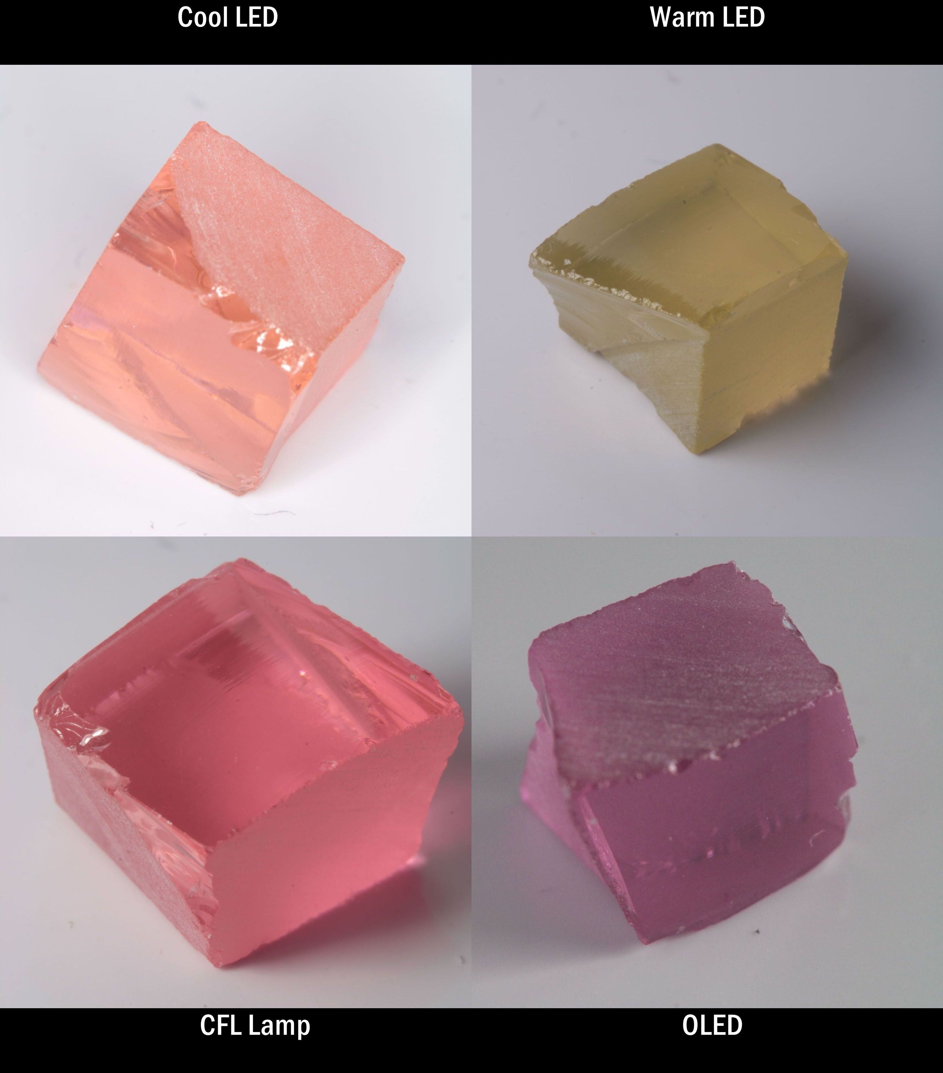 YAG:Er Block Rough for cutting color change gems