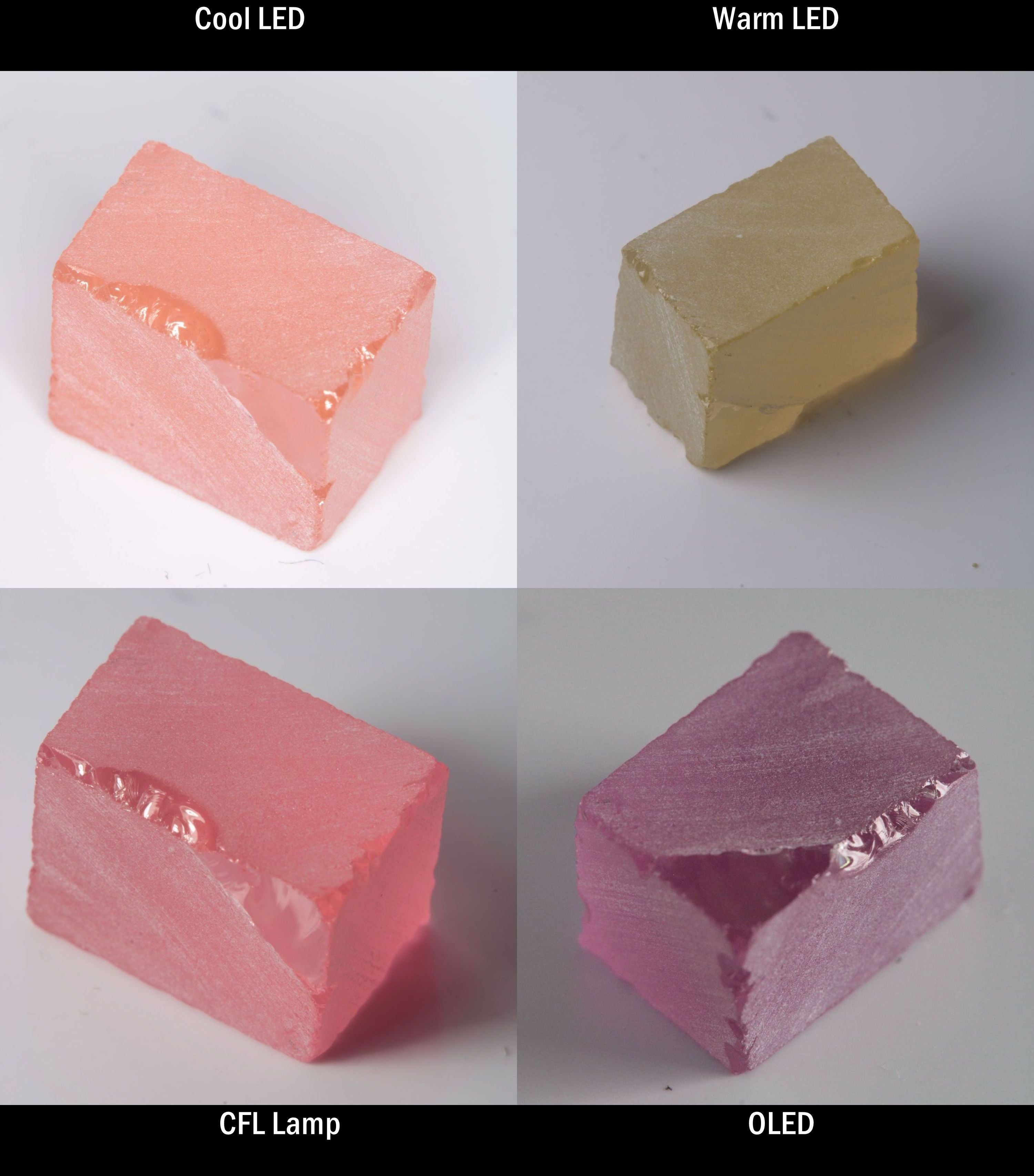 YAG:Er Block Rough for cutting color change gems