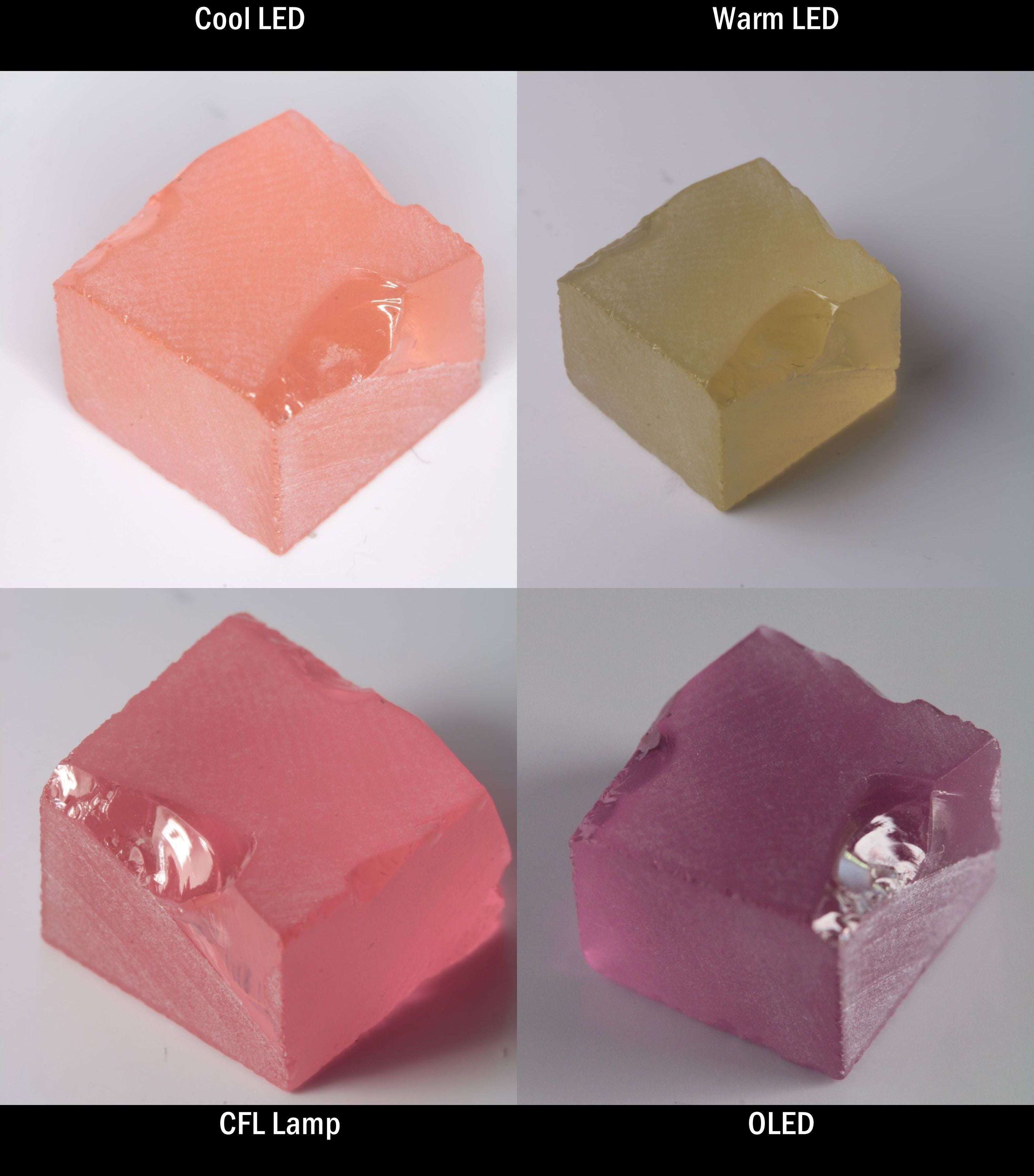 YAG:Er Block Rough for cutting color change gems