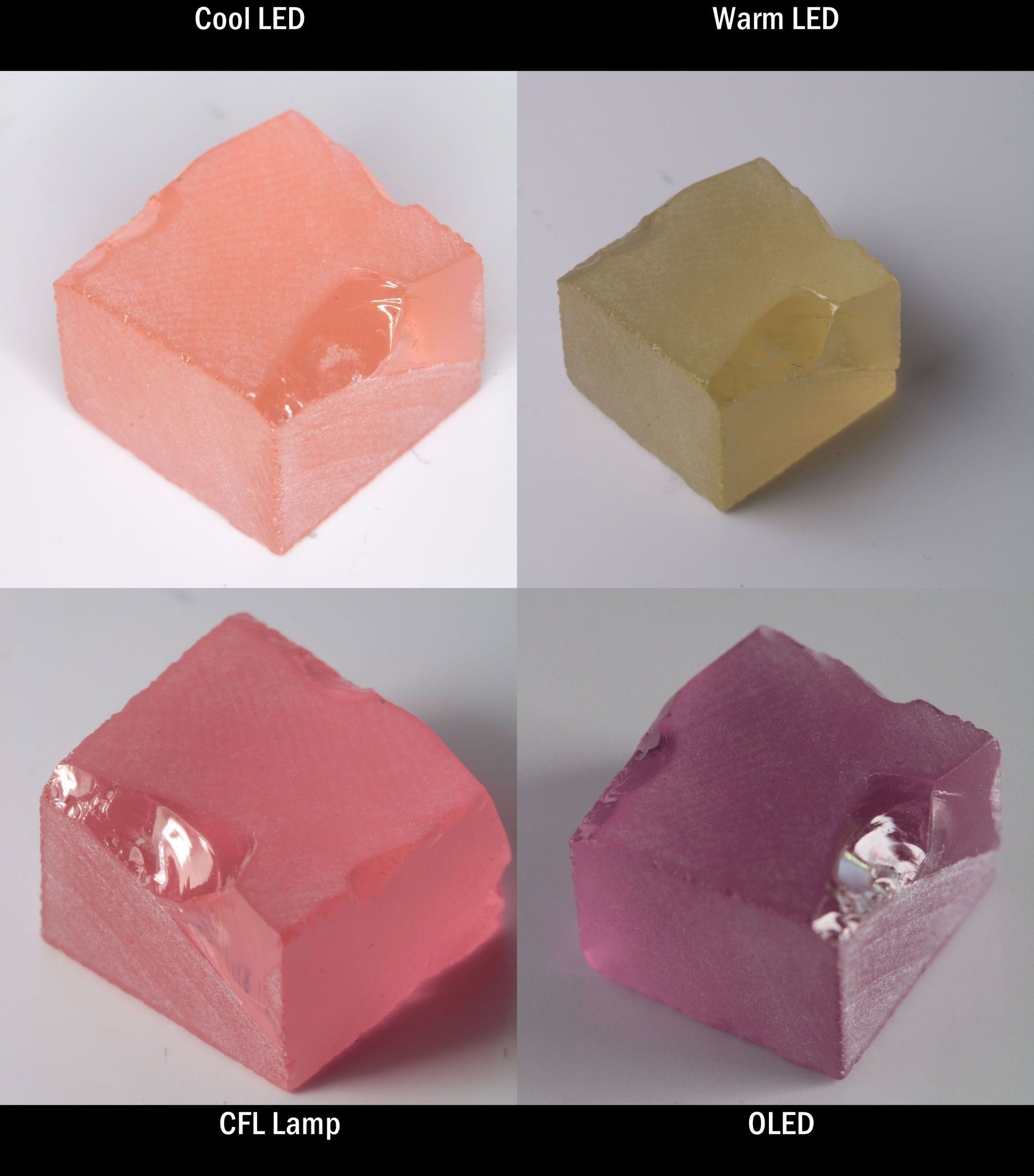 YAG:Er Block Rough for cutting color change gems