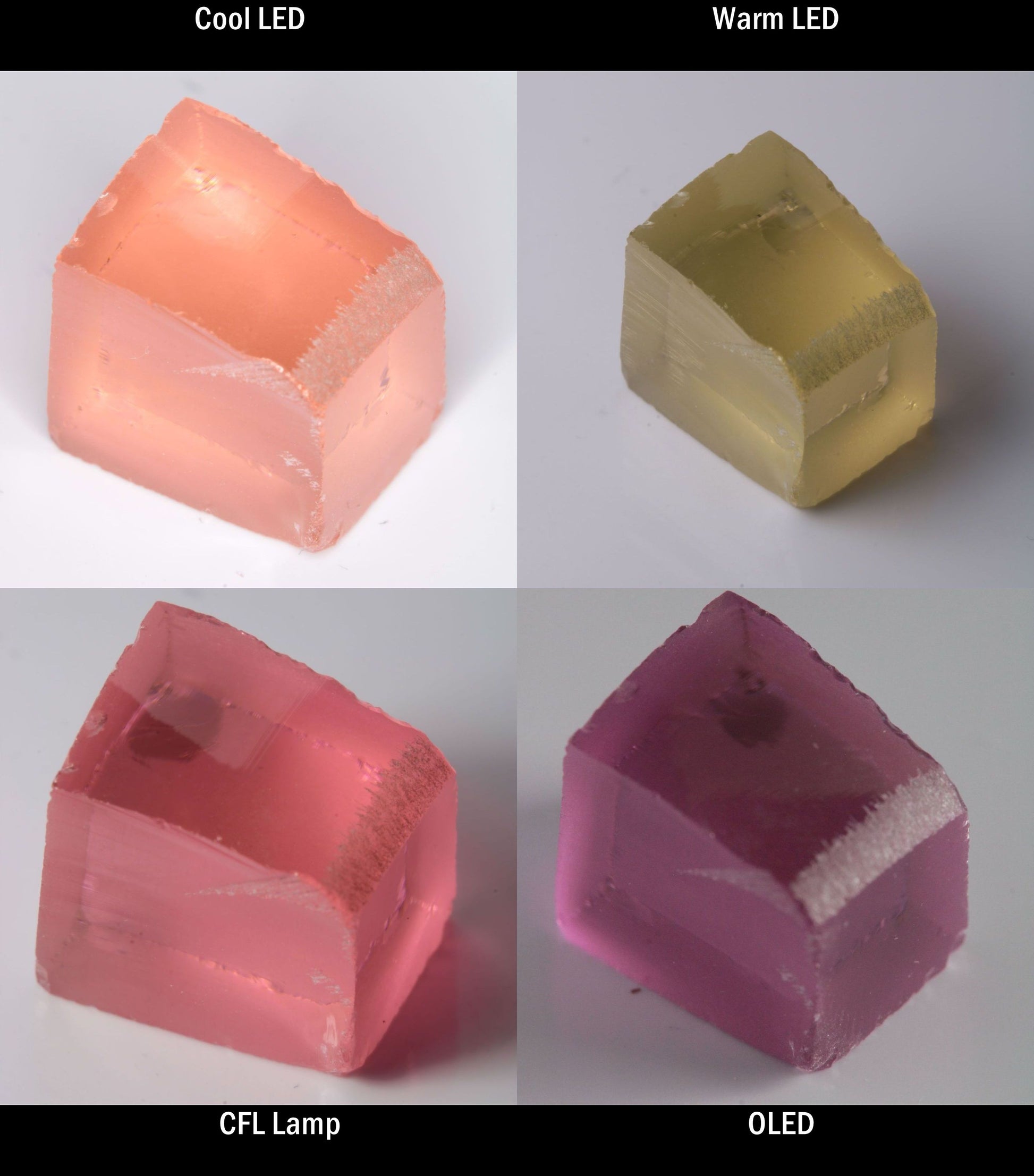 YAG:Er Block Rough for cutting color change gems