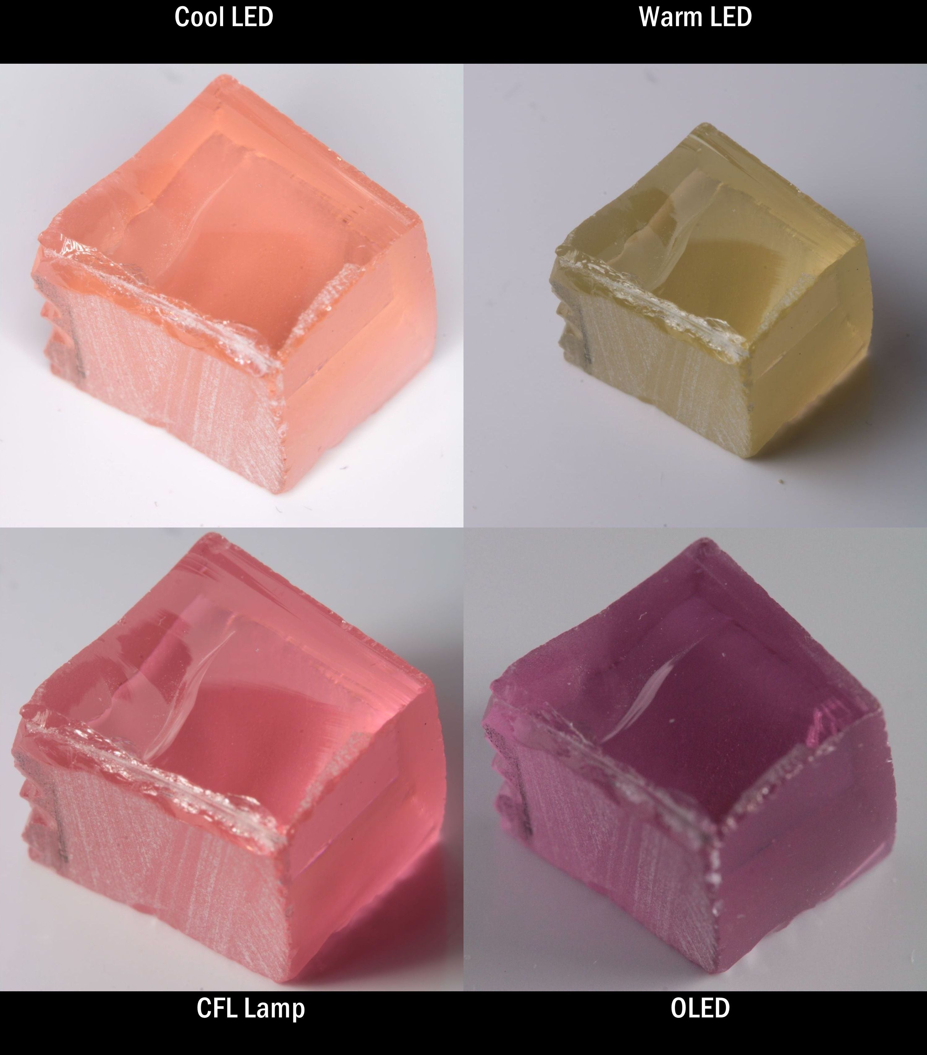 YAG:Er Block Rough for cutting color change gems