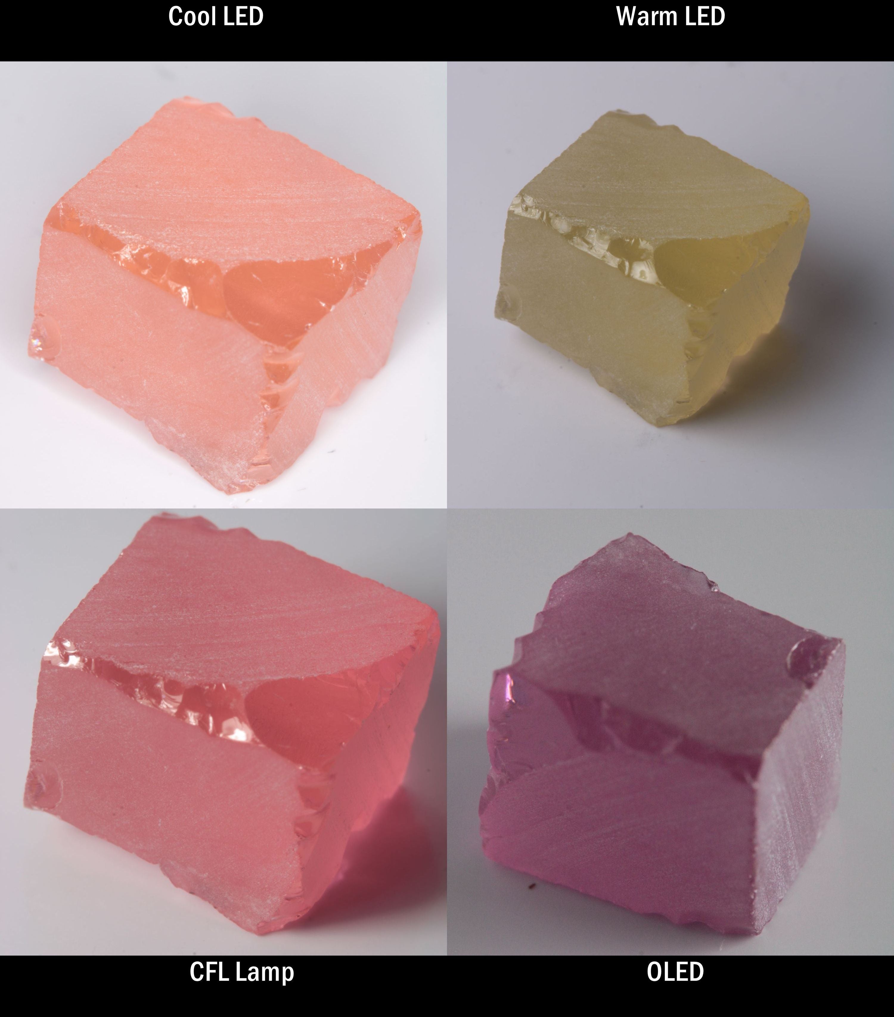 YAG:Er Block Rough for cutting color change gems