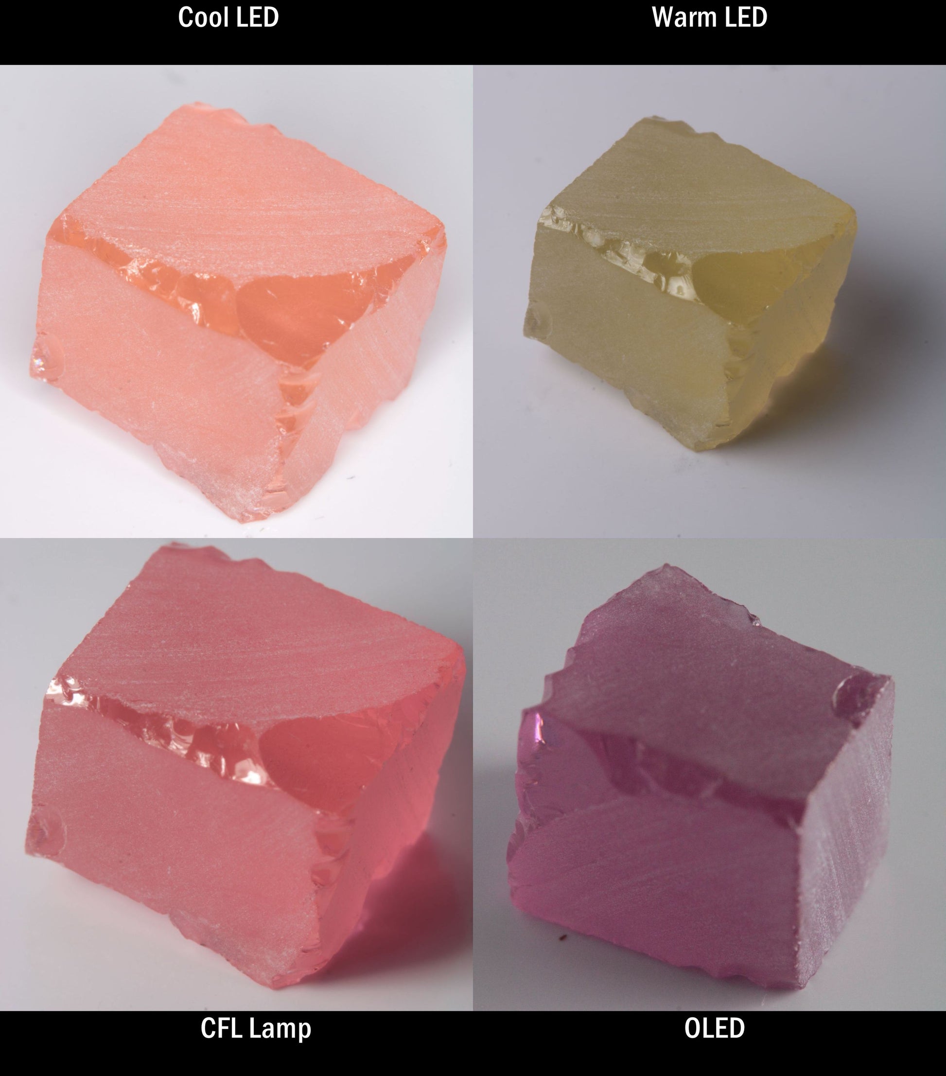 YAG:Er Block Rough for cutting color change gems