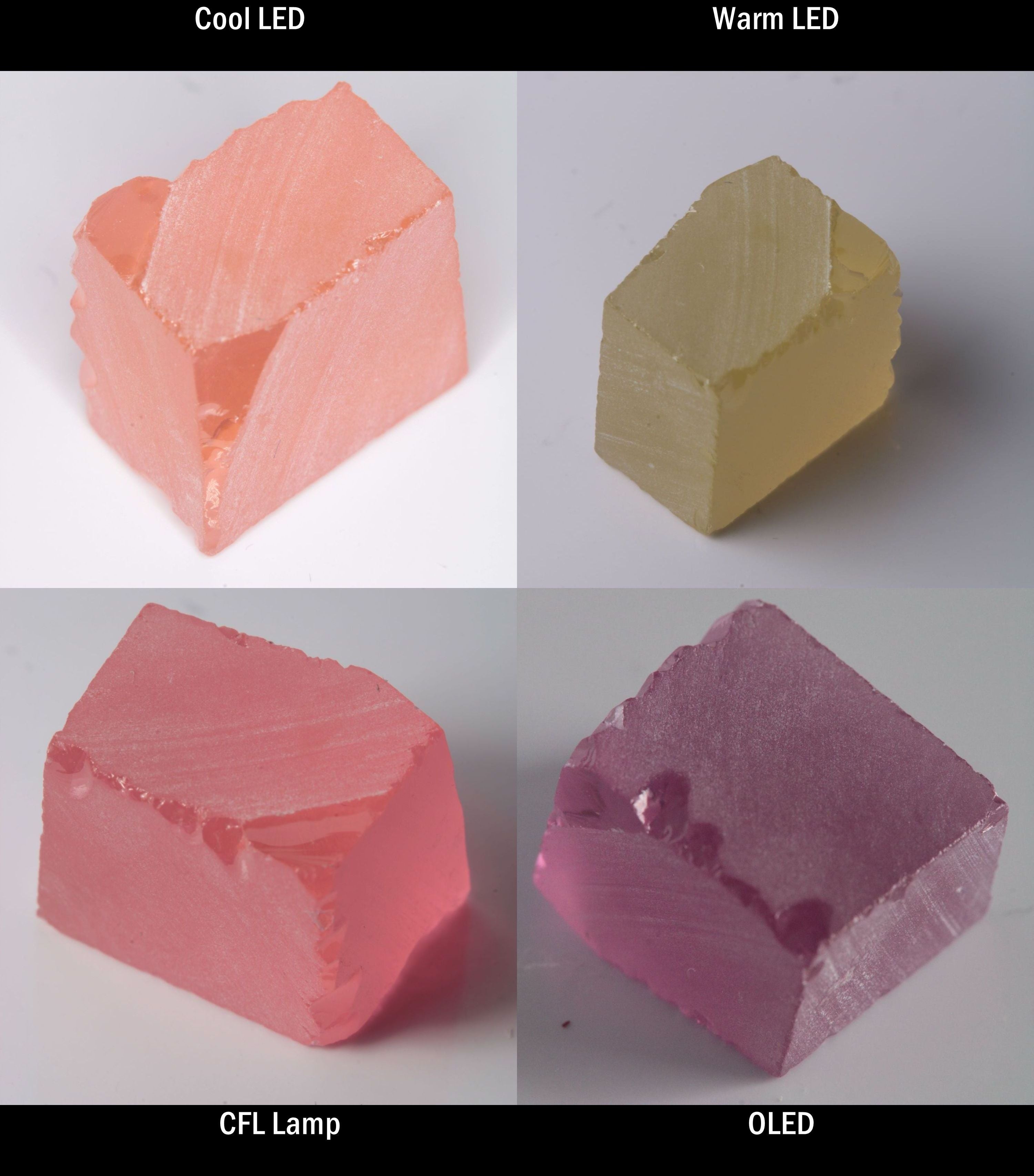YAG:Er Block Rough for cutting color change gems