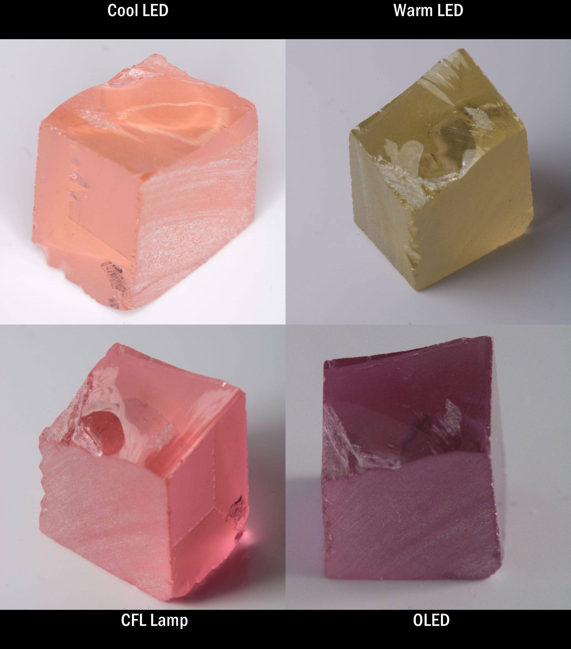 YAG:Er Block Rough for cutting color change gems