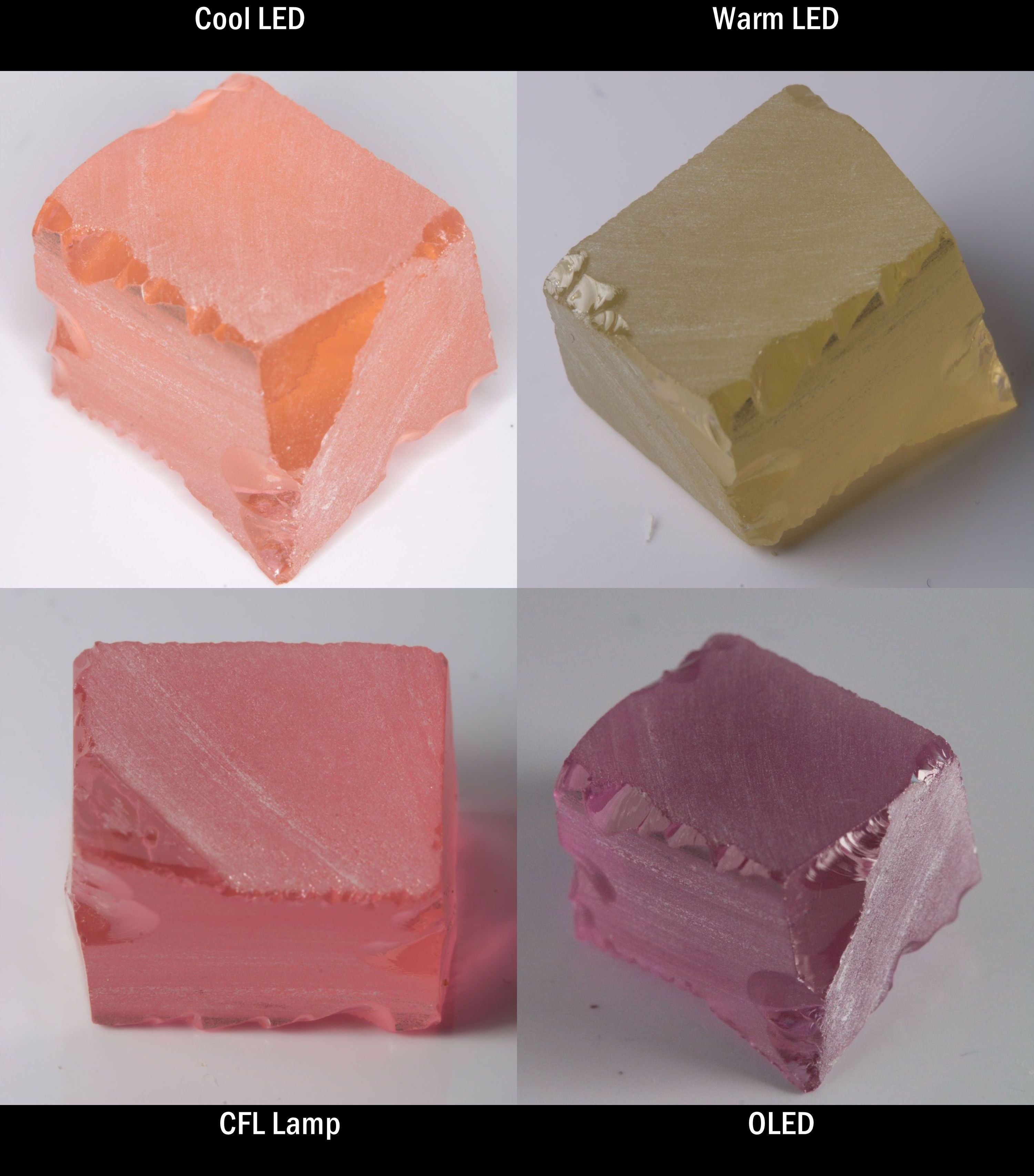 YAG:Er Block Rough for cutting color change gems