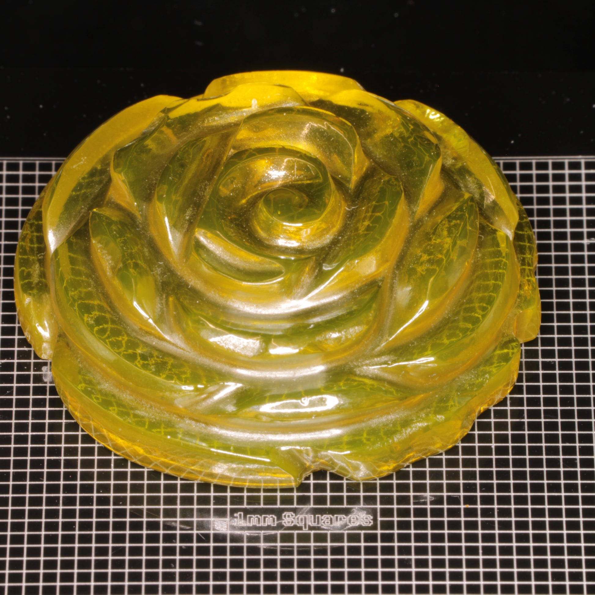 Giant Yellow Ce/Nd Laser YAG Flower Carving
