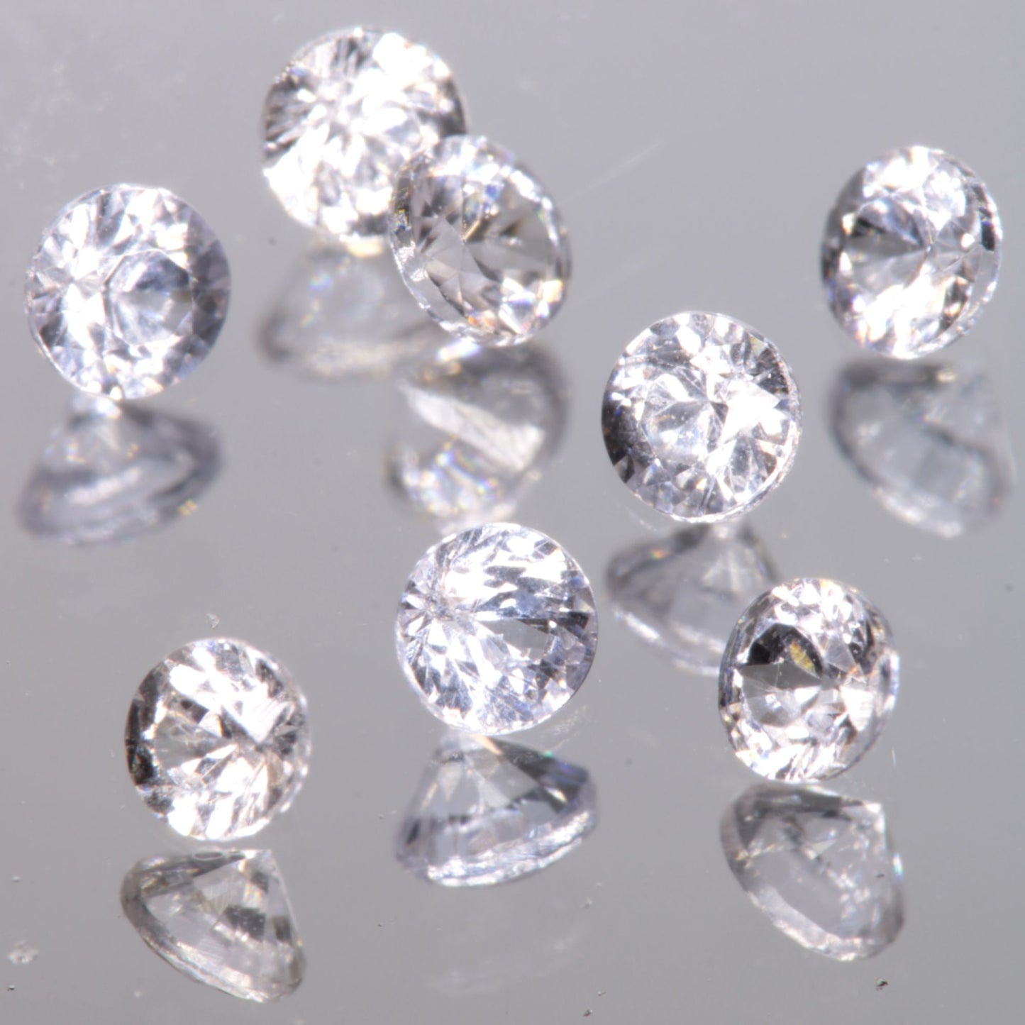Faceted 2mm Round YAG:Nd:Ce Gemstone