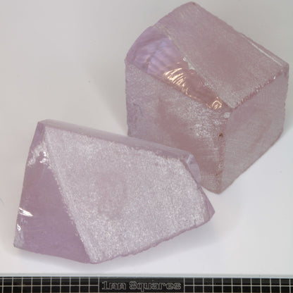 Nd:Ce YAG, Violet and Pink Laser Garnet Facet Rough