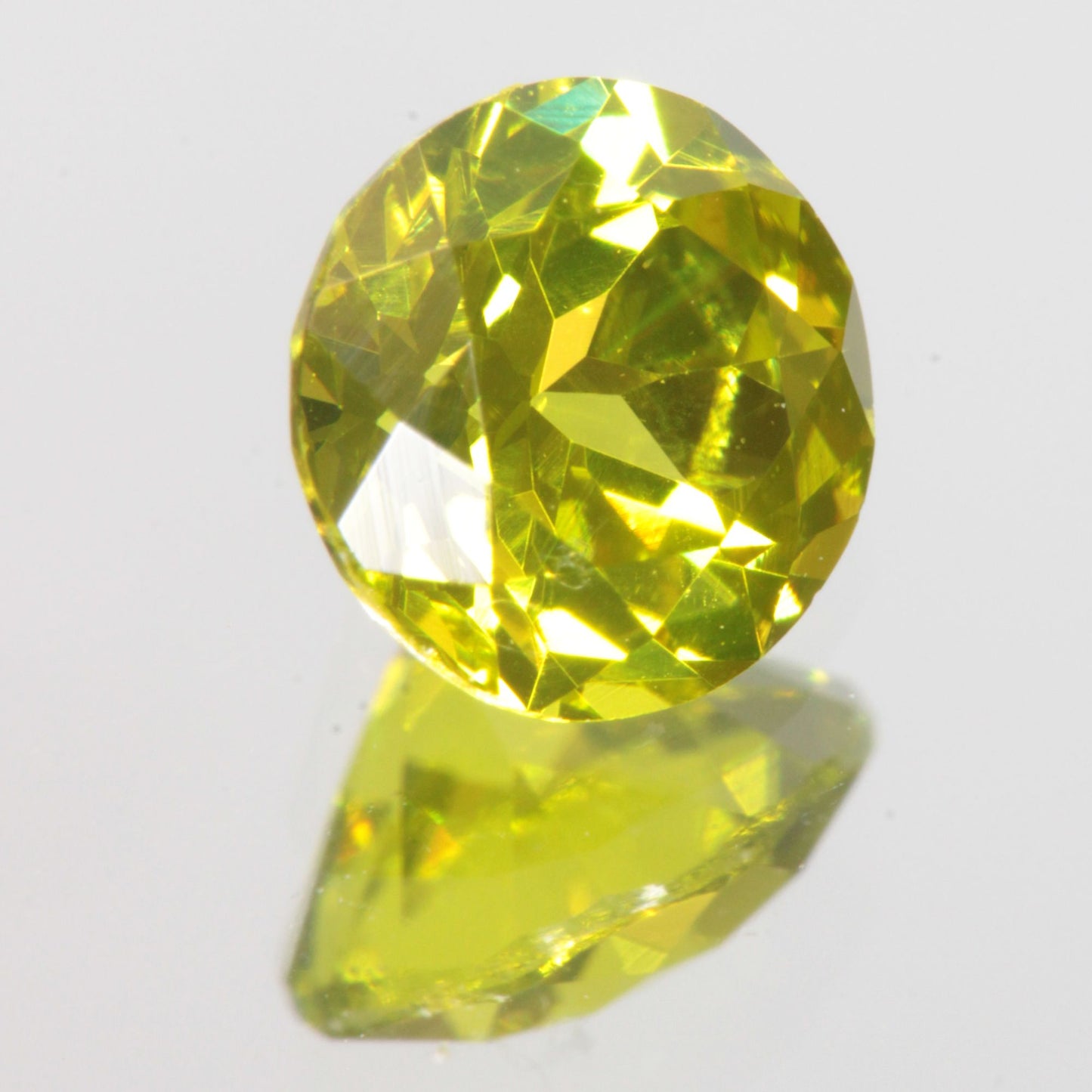 Zombie Garnet, Yellow Green Laser Garnet Faceted Stones, Ce+?? YAG