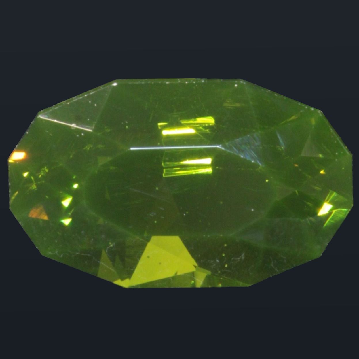 Zombie Garnet, Yellow Green Laser Garnet Faceted Stones, Ce+?? YAG