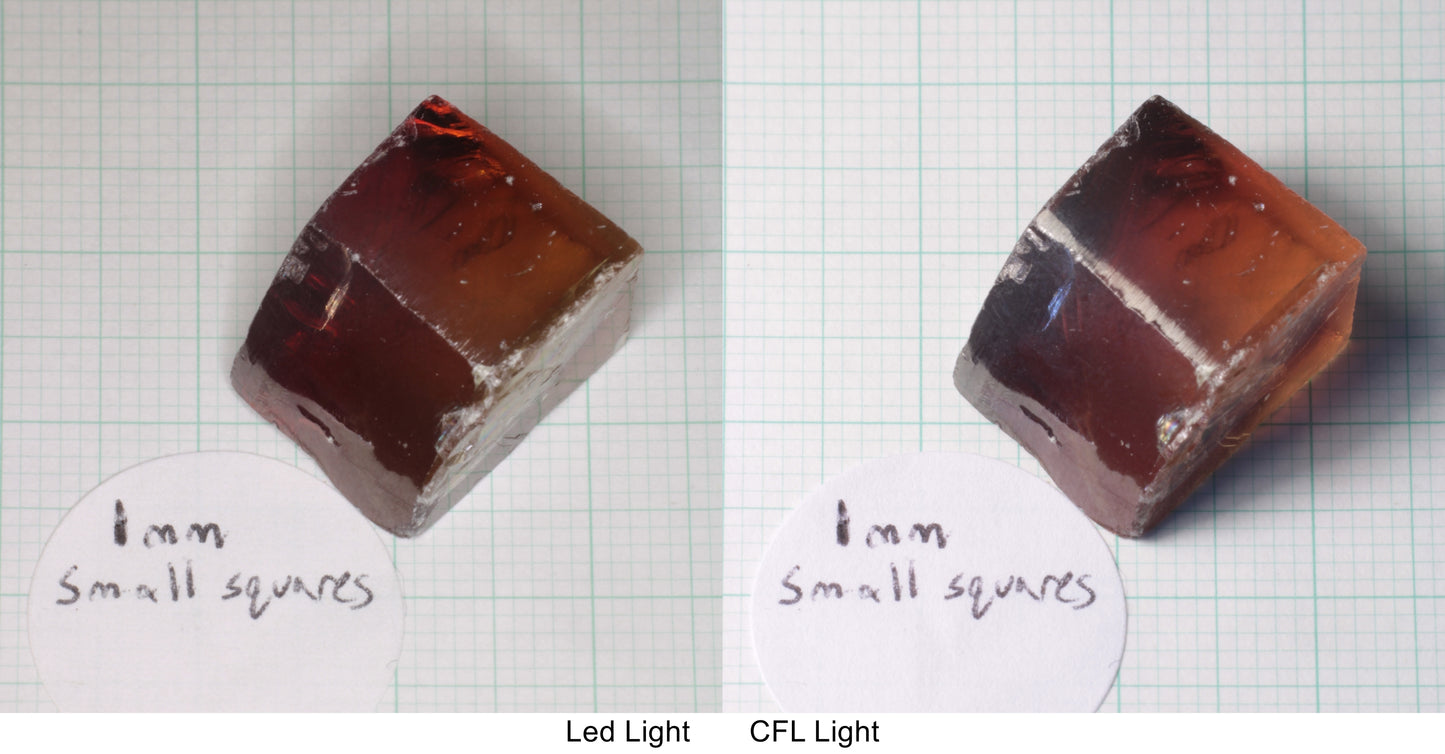 Lab Wakefieldite Facet Rough and Specimens aka Yttrium Orthovanadate Nd:YVo4
