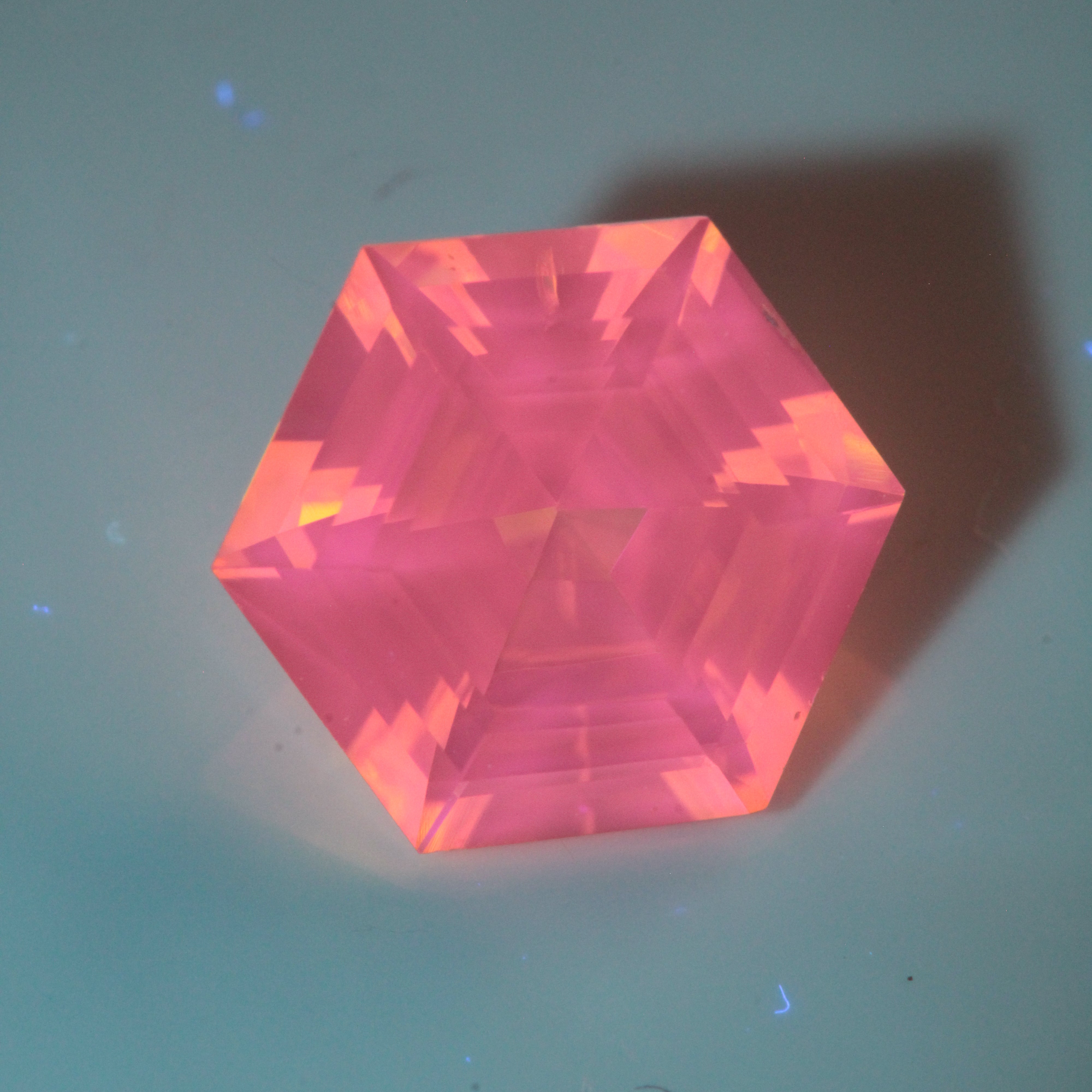 Golden Laser Garnet Faceted Stones, Ce+Nd YAG
