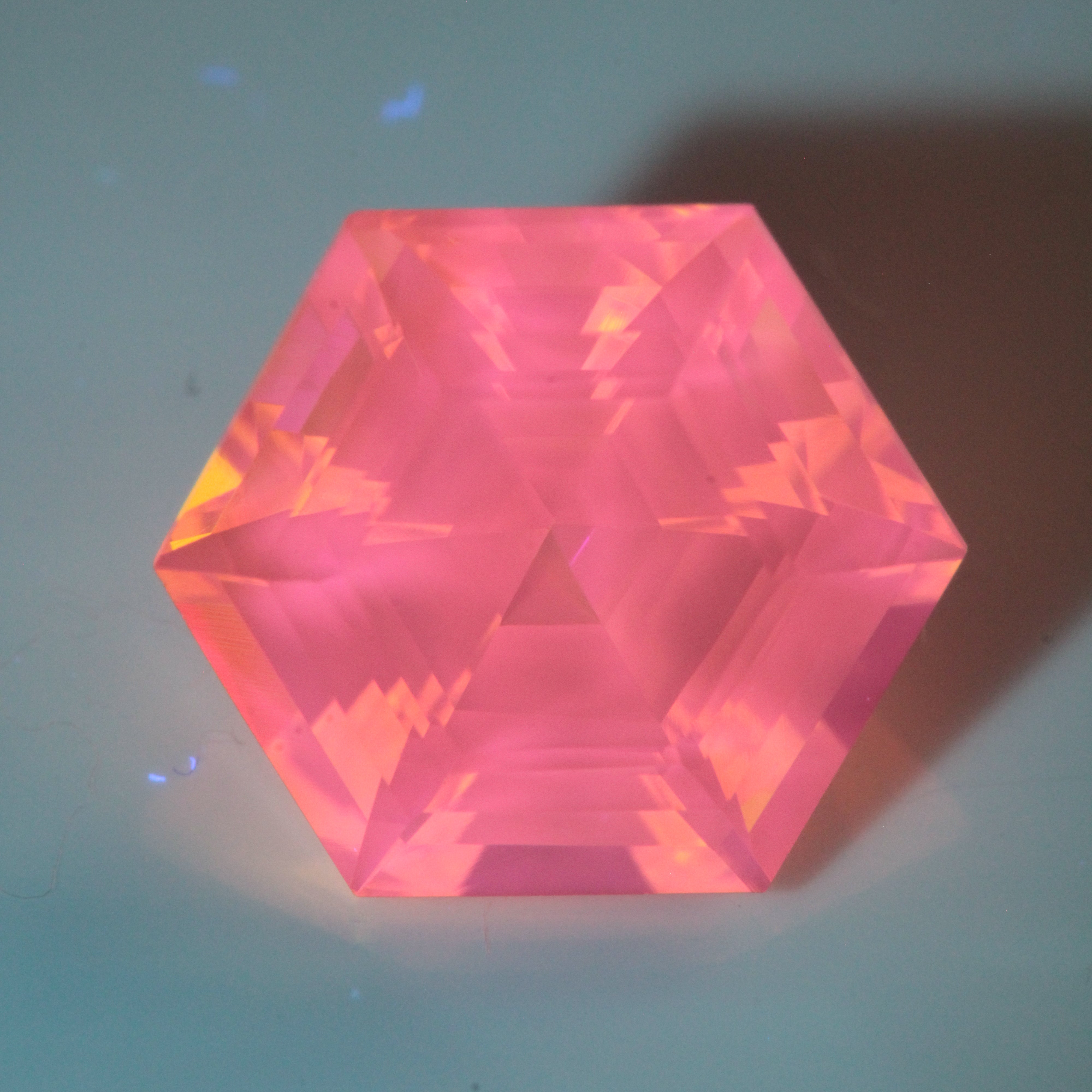 Golden Laser Garnet Faceted Stones, Ce+Nd YAG