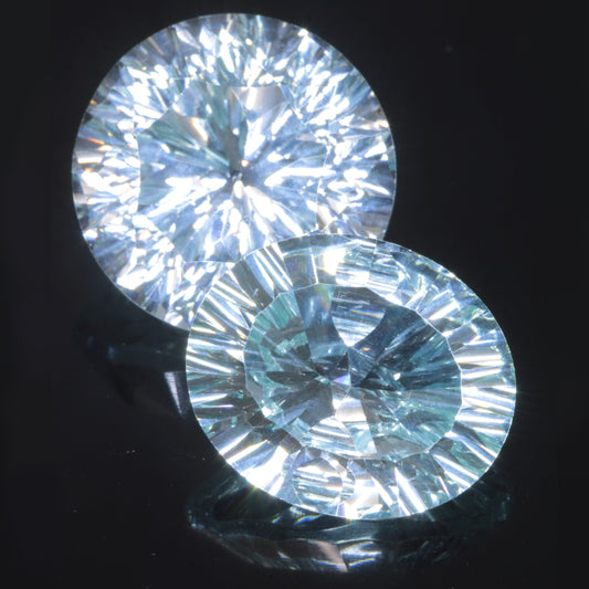 Ytterbium YAG (YAG:Yb) Fantasy Cut Gemstones