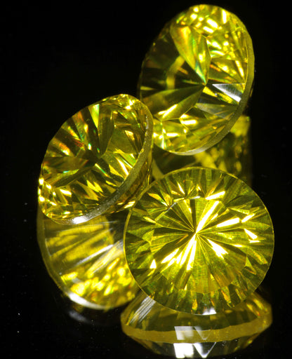 Calibrated Fantasy Cut Laser Garnets, Neodymium and Cerium YAG