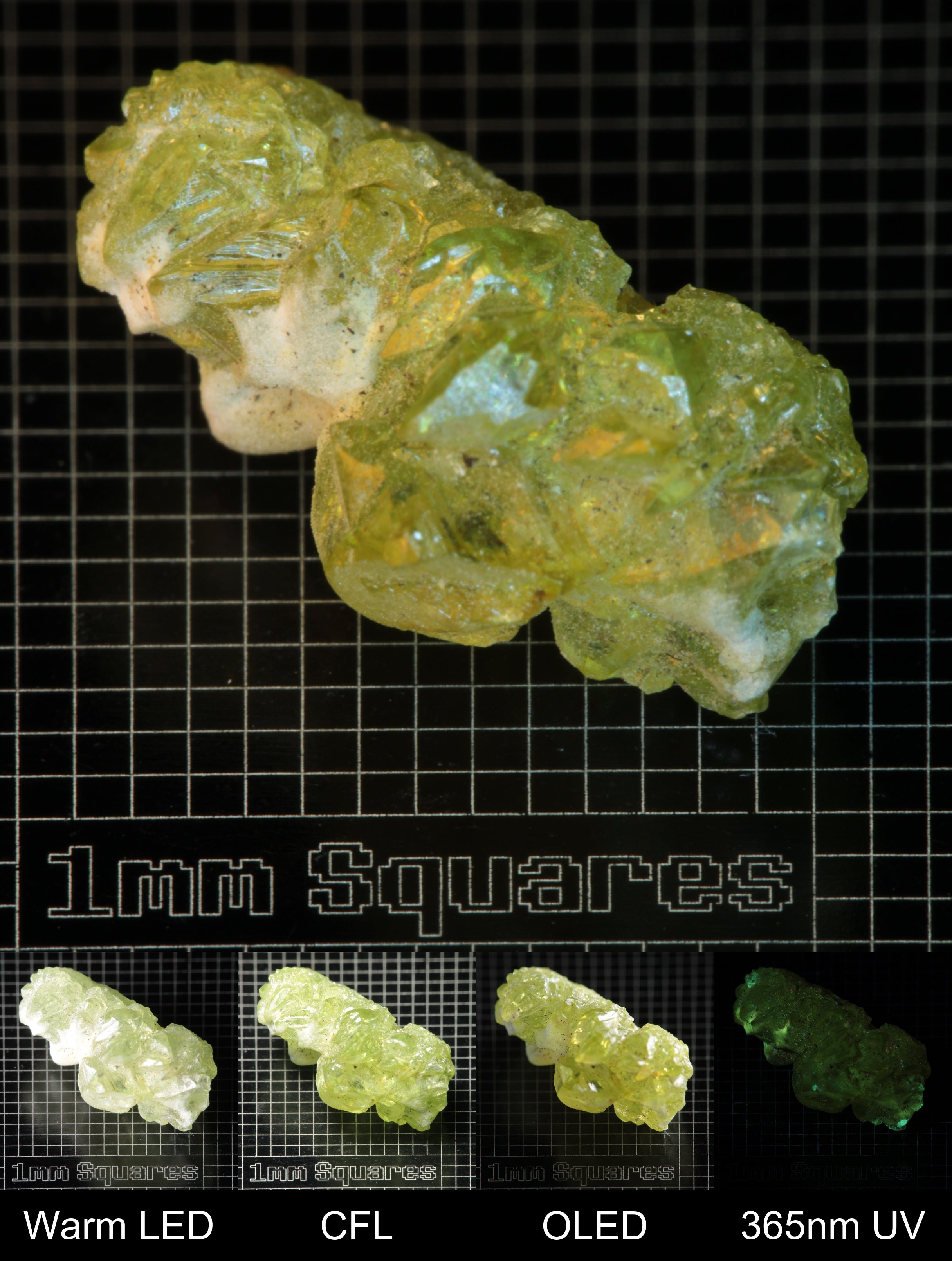 Smokestack Zincite Light Green Cluster Gem Specimen