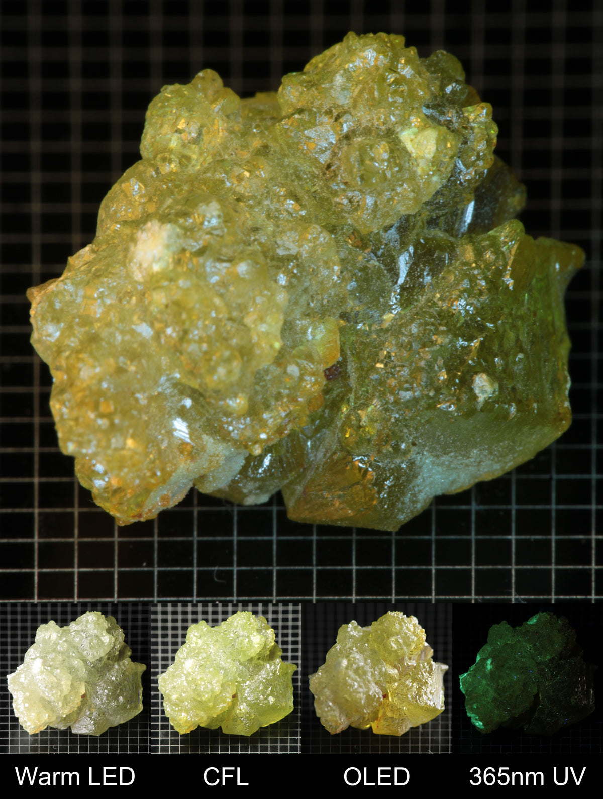 Smokestack Zincite Light Green Cluster Gem Specimen