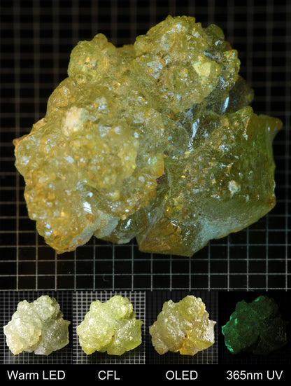 Smokestack Zincite Light Green Cluster Gem Specimen