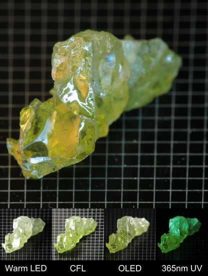Smokestack Zincite Light Green Cluster Gem Specimen