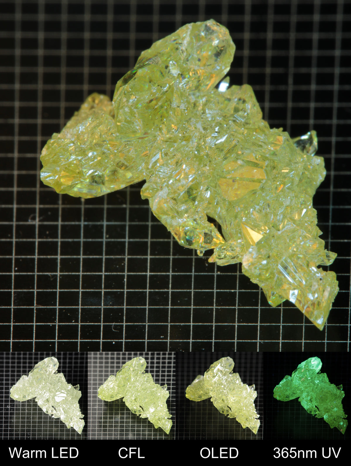 Smokestack Zincite Light Green Cluster Gem Specimen