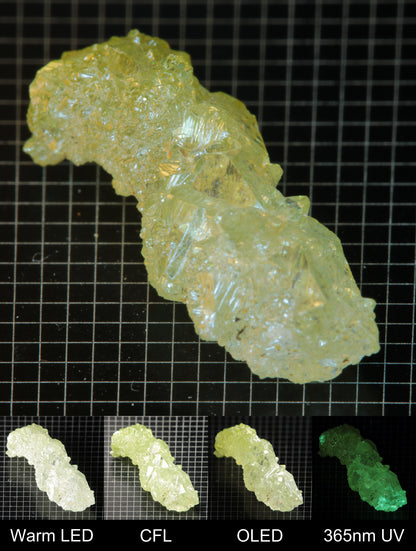 Smokestack Zincite Light Green Cluster Gem Specimen