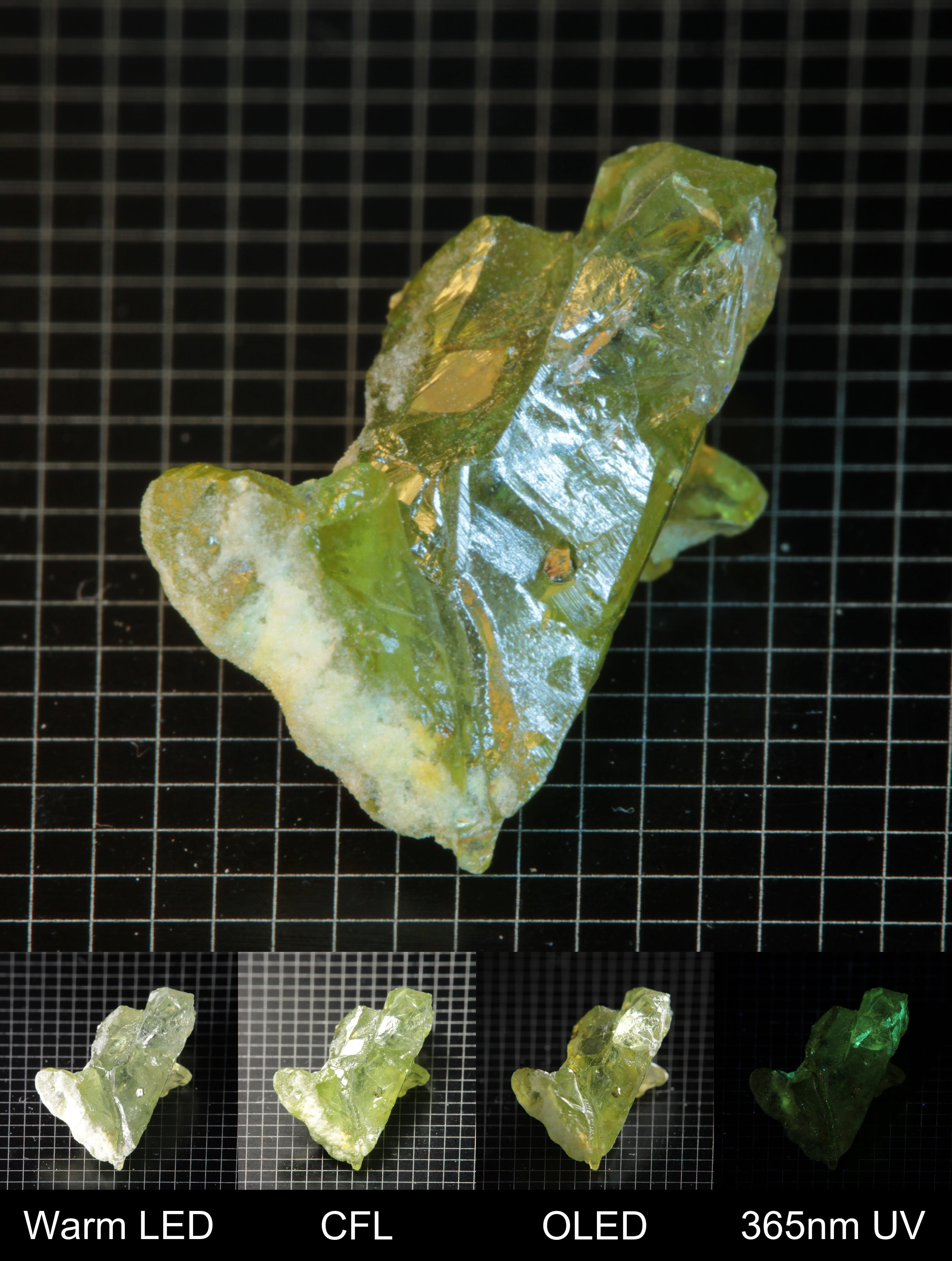 Smokestack Zincite Light Green Cluster Gem Specimen