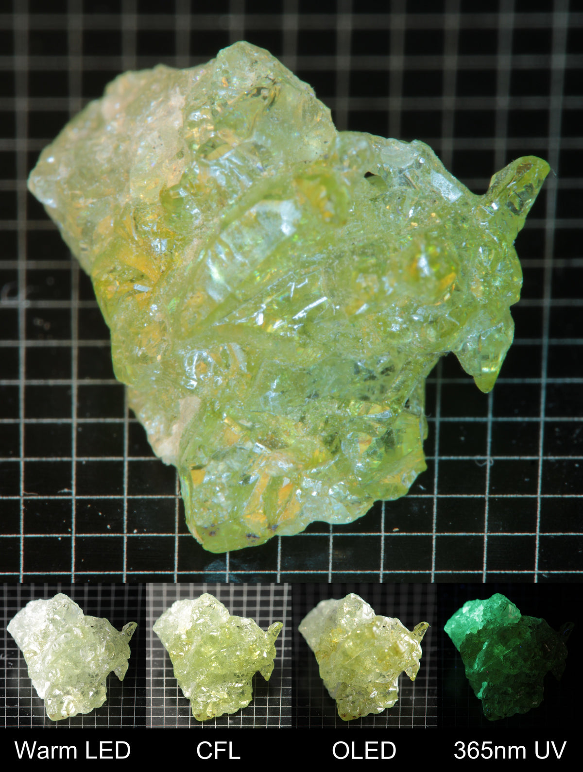 Smokestack Zincite Light Green Large Crystal Cluster Gem Specimen