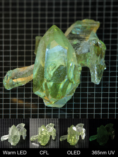 Smokestack Zincite Light Green Large Crystal Cluster Gem Specimen