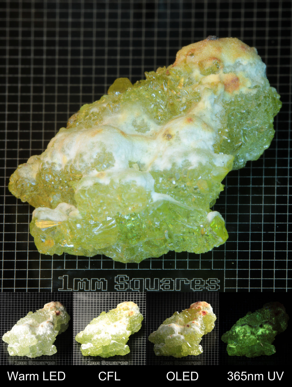 Smokestack Zincite Light Green Cluster Gem Specimen