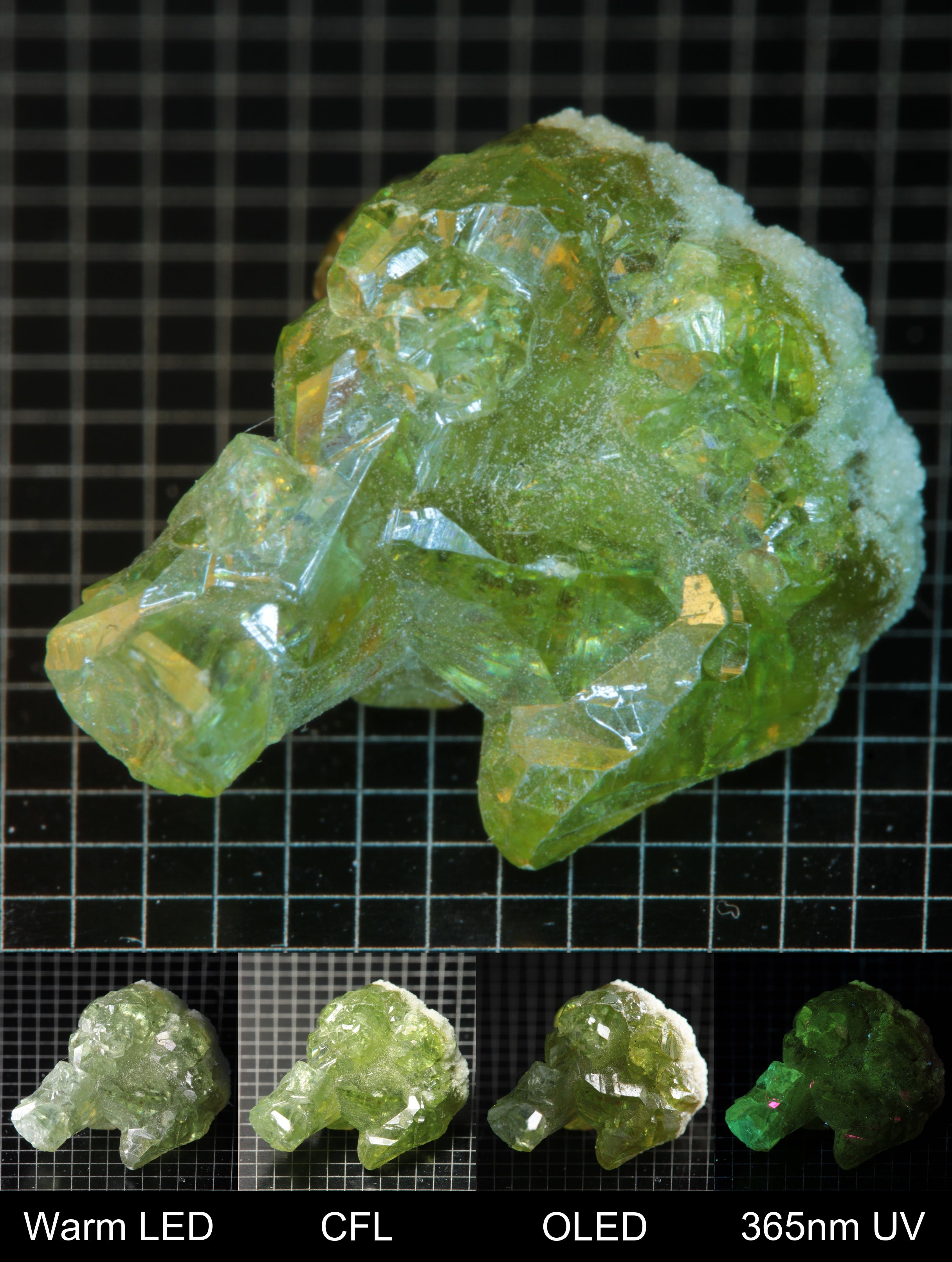 Smokestack Zincite Green Cluster Gem Specimen
