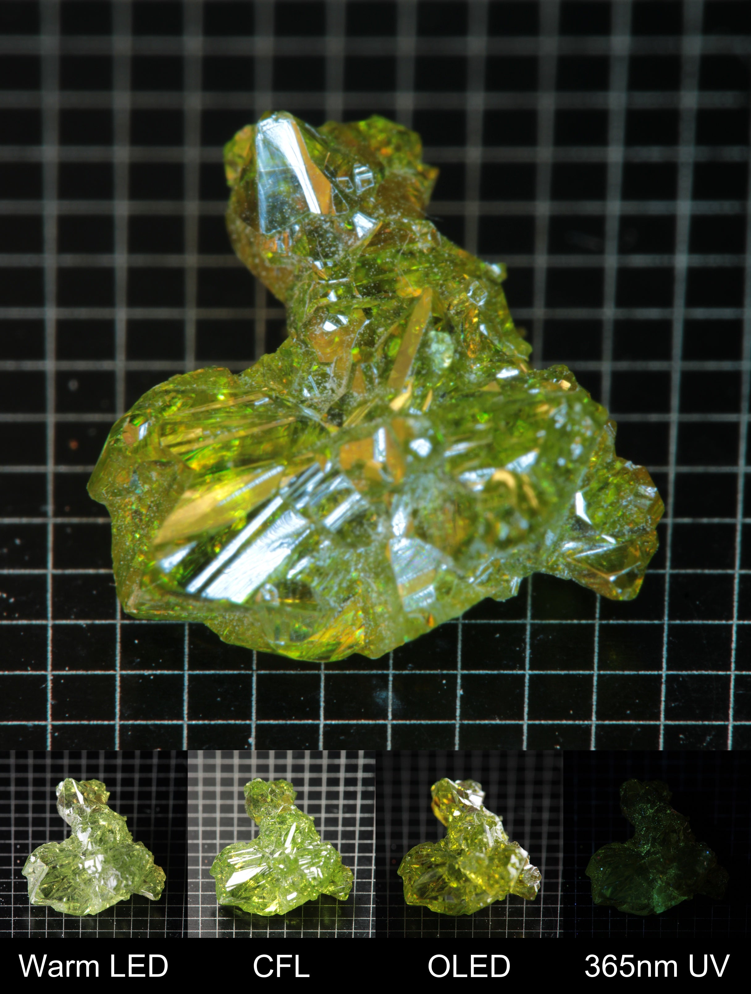 Smokestack Zincite Green Cluster Gem Specimen