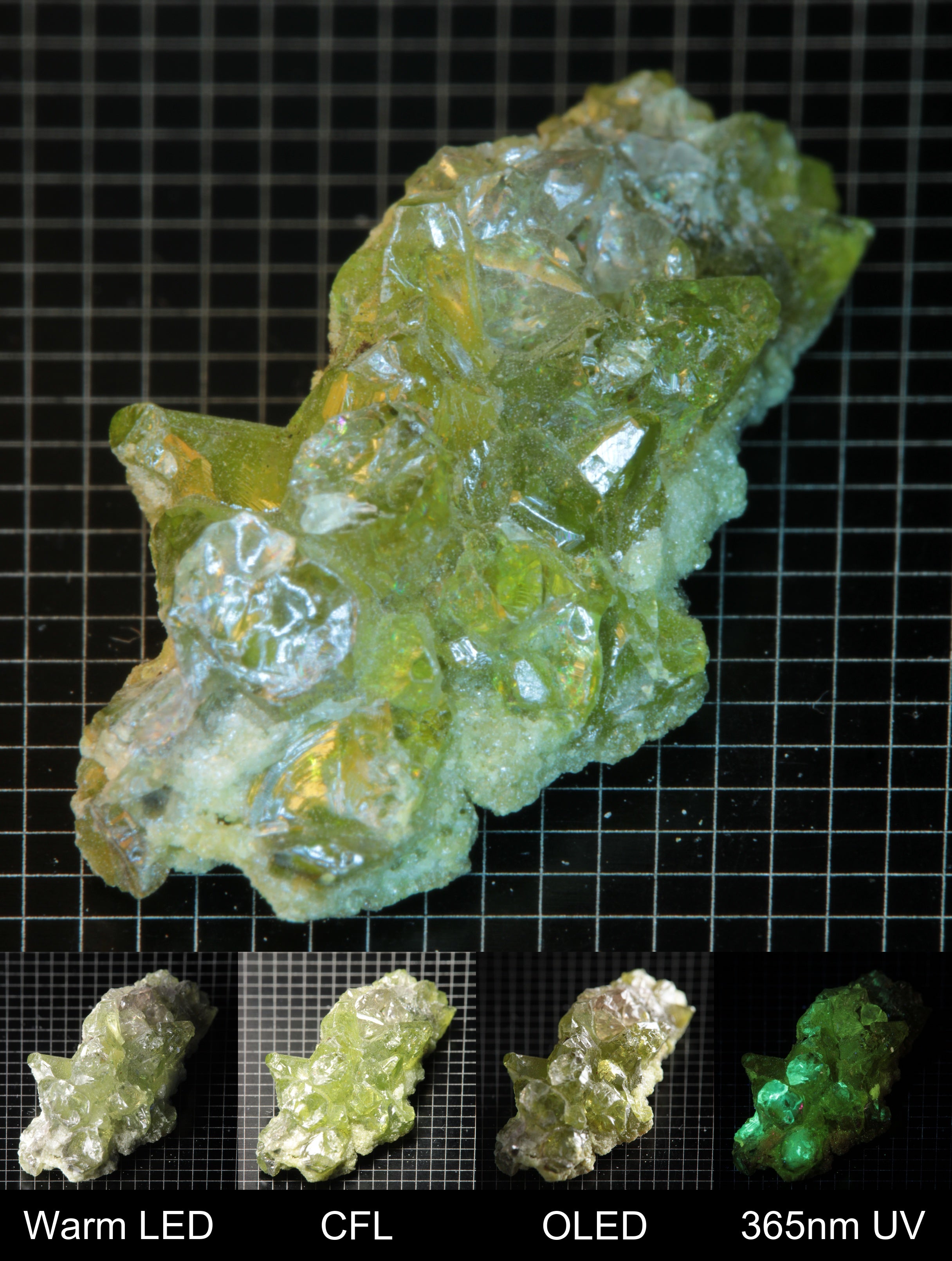Smokestack Zincite Green Cluster Gem Specimen