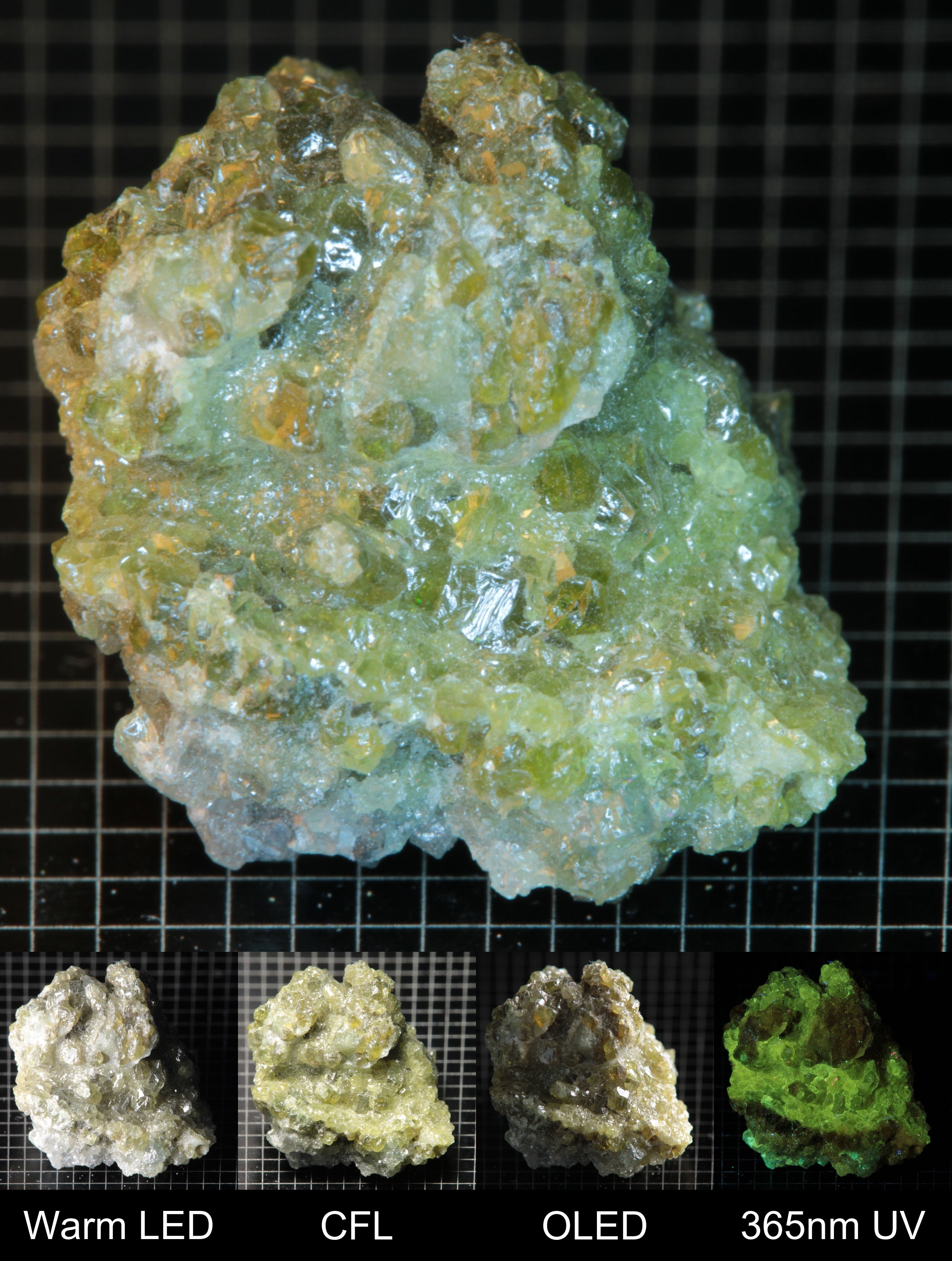 Smokestack Zincite Green Cluster Gem Specimen