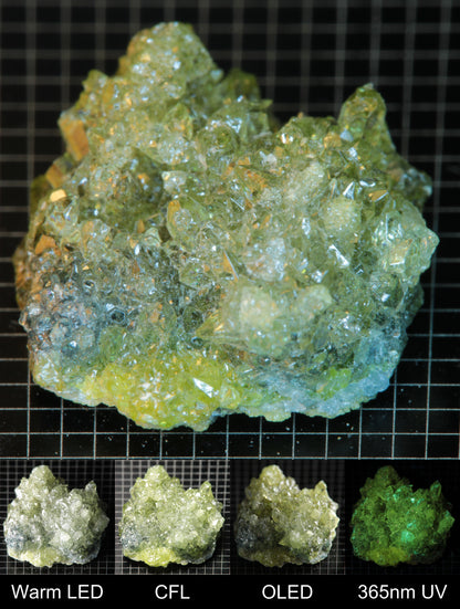 Smokestack Zincite Green Cluster Gem Specimen