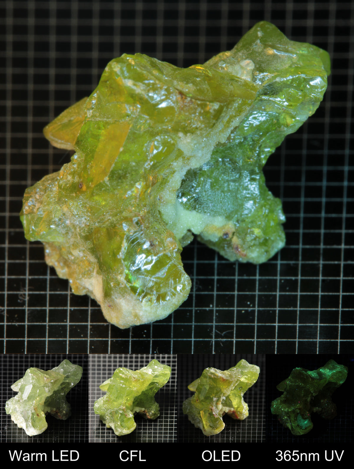 Smokestack Zincite Green Cluster Gem Specimen