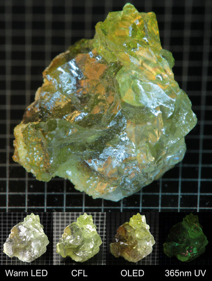 Smokestack Zincite Green Cluster Gem Specimen