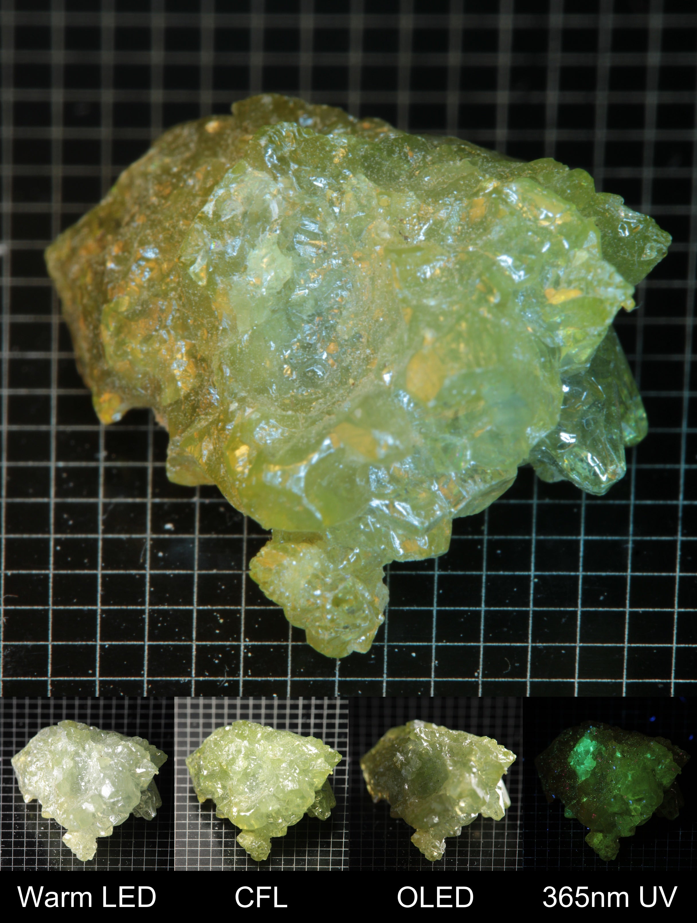 Smokestack Zincite Green Cluster Gem Specimen